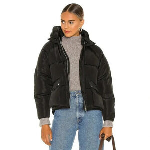 NWT Toast Society Pluto Womens Hood Cold Weather Puffer Jacket Black Size S $239